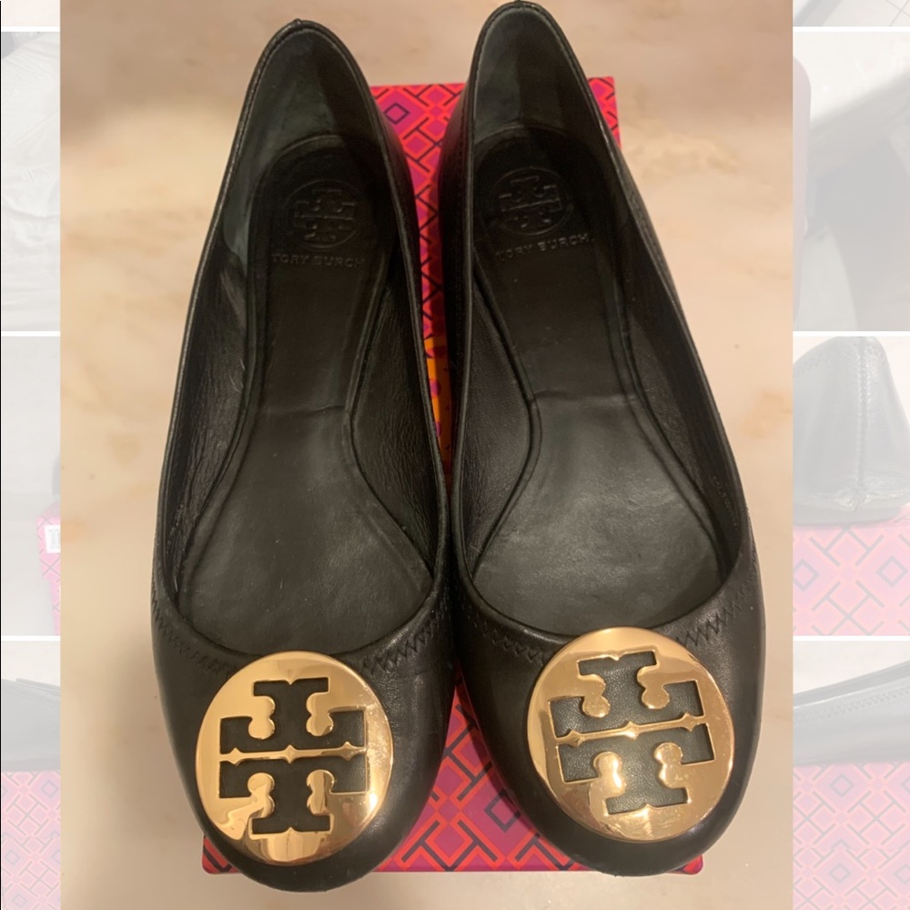 Tory Burch Reva Black Flat